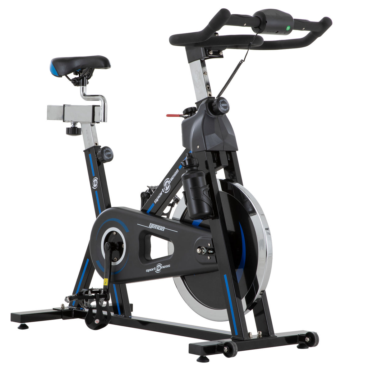 Bicicleta Spinning Genoa Negro Azul