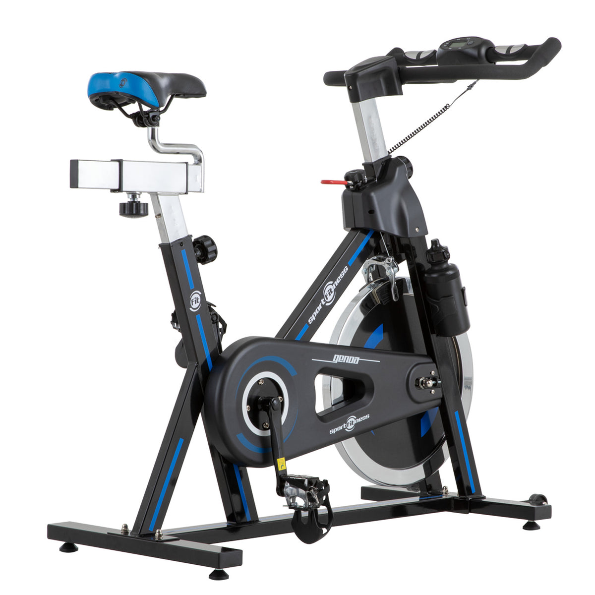 Bicicleta Spinning Genoa Negro Azul