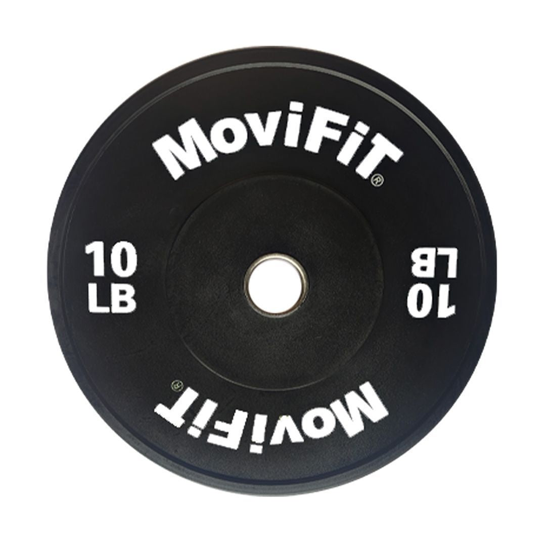 DISCO BUMPER OLIMPICO EN CAUCHO NEGRO 10KG
