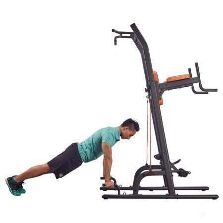 MS-530 SOPORTE MULTIEJERCICIOS PARA DOMINADAS, FONDOS, ABDOMEN AÉREO Y BANCO ABDOMINAL MOVIFIT