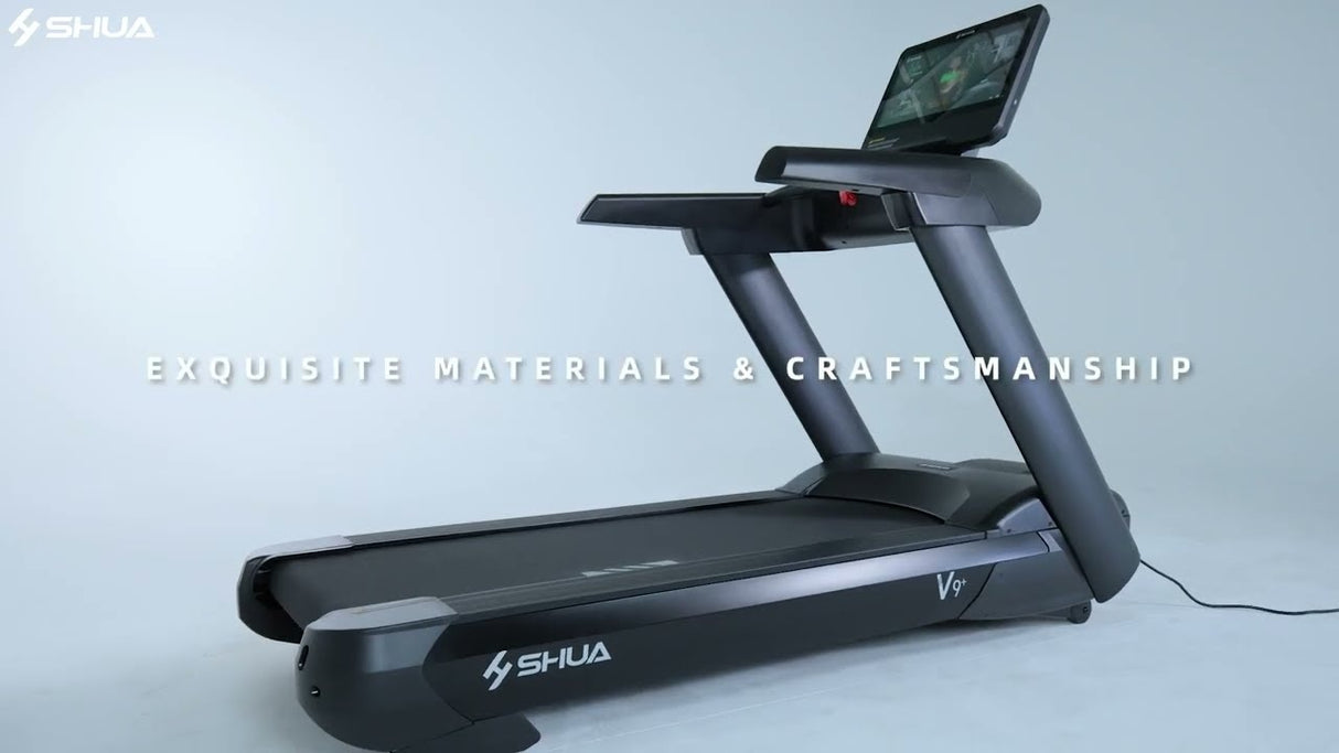 V9+ (SH-T8919TP22) TROTADORA PROFESIONAL SHUA FITNESS MOTOR AC 6.0 HP CONSOLA TOUCH SCREEN 21.5" (220V)