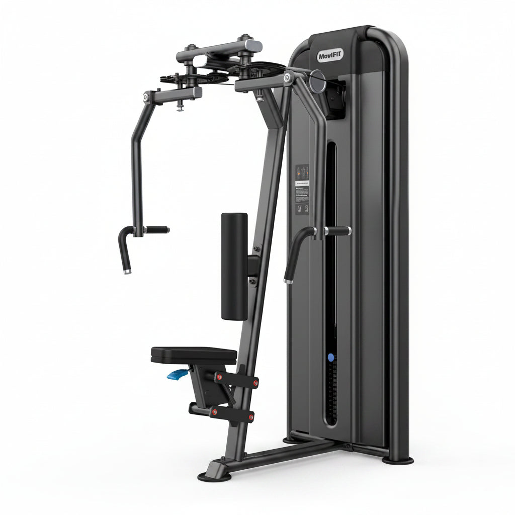 MOV-607D (U2007D) PECTORAL Y DELTOIDES DOBLE FUNCIÓN (PEC FLY / REAR DELT) PREDATOR MOVIFIT (TORRE DE PESAS 110 KG COLOR NEGRO)