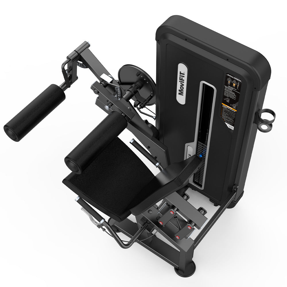 MOV-686A (U3086A) EXTENSIÓN Y FLEXIÓN DE PIERNA SENTADO DOBLE FUNCIÓN (LEG EXTENSION & LEG CURL) APPLE MOVIFIT (TORRE DE PESAS 110 KG COLOR NEGRO)