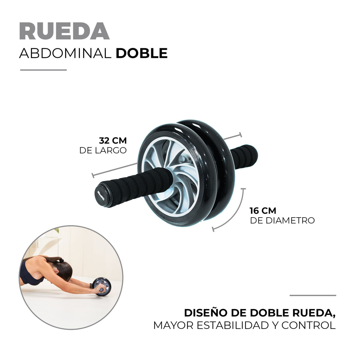 RUEDA ABDOMINAL DOBLE MD1467