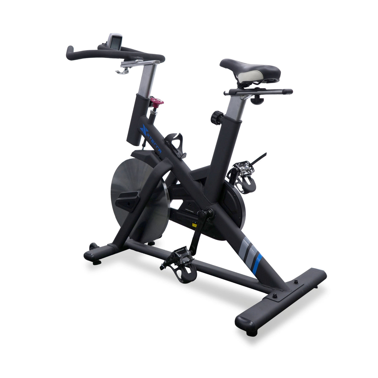 Bicicleta de Spinning MB550 con 4 Sistemas de Multiposición, Consola Inalámbrica