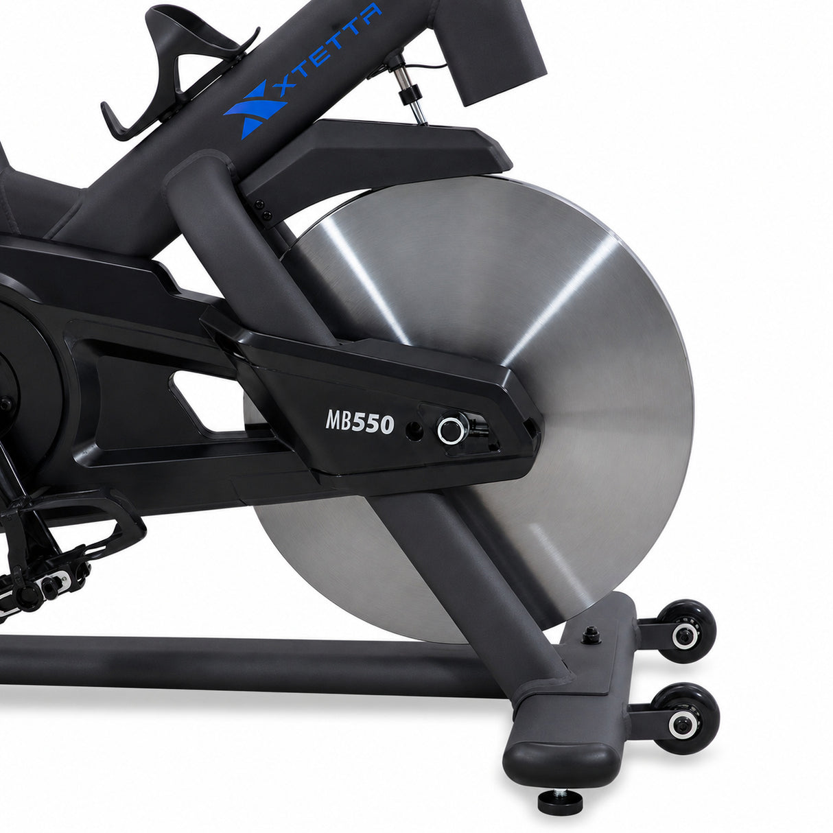 Bicicleta de Spinning MB550 con 4 Sistemas de Multiposición, Consola Inalámbrica