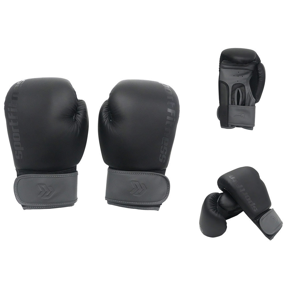 Guantes Boxeo 14Oz Negro Gris