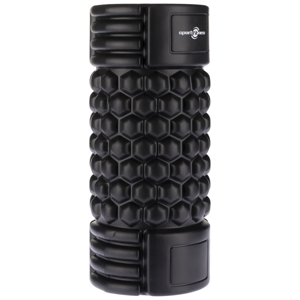 Foam Roller de Espuma Grabado Profundo Negro