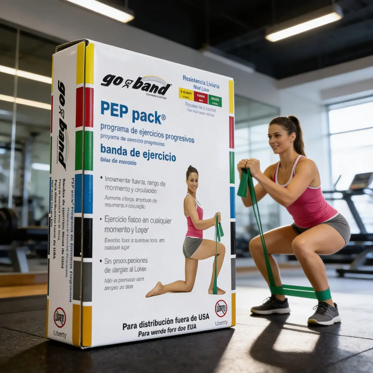 Paquete De 3 Bandas Elásticas Largo 1.5m Go-band® Sin Látex