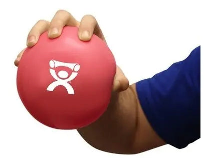 Pelota con peso incorporado 1.5 kg, diámetro12,7cm, Rojo, CanDo.