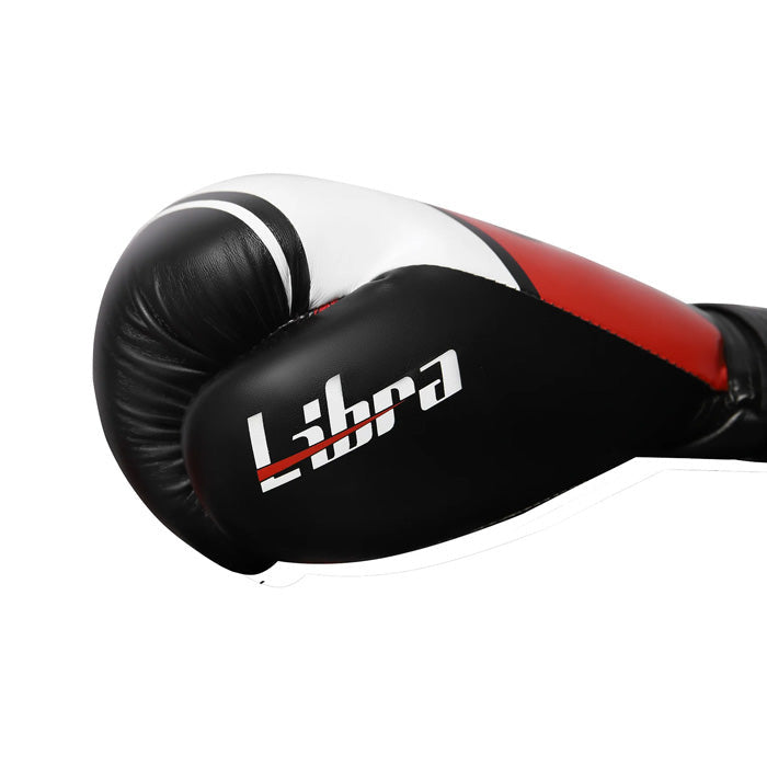Guantes de boxeo blanco/rojo/negro 16 oz