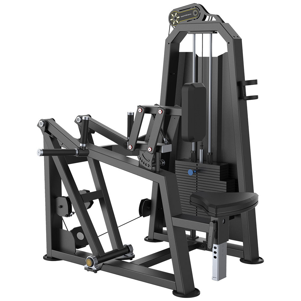Remo Sentado con Soporte de Pecho Selectorizada Profesional 1 FabriFit Colombia Gimnasios Colombia