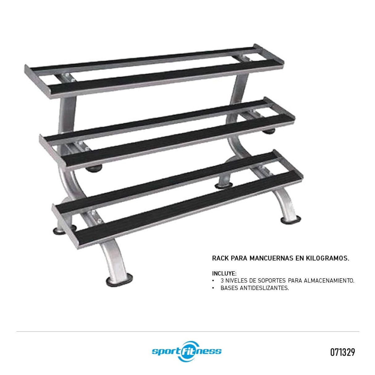 Rack para Mancuernas 3 Niveles