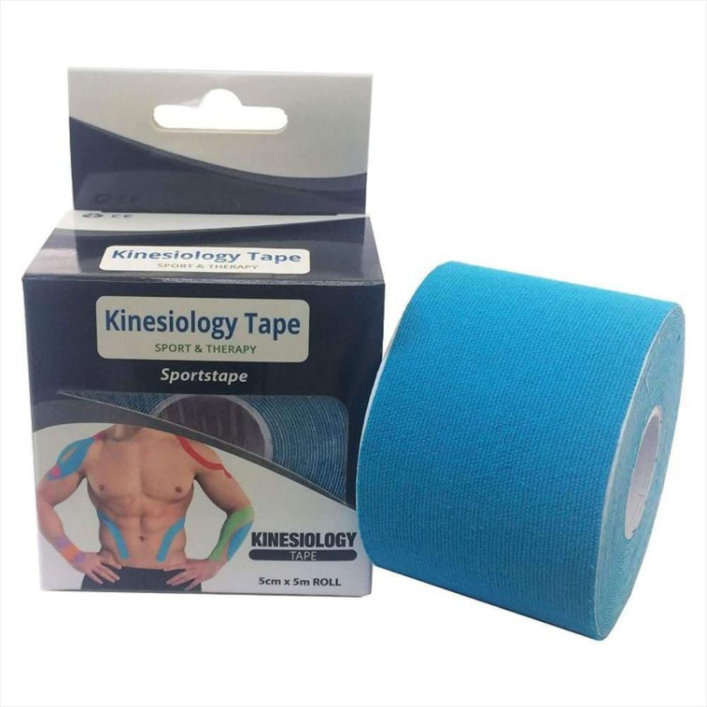 cintas kinesiologicas vendaje neuromuscular kinesio tape color azul
