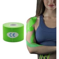 Cintas Kinesiologicas Vendaje Neuromuscular Kinesio Tape Color Verde limón