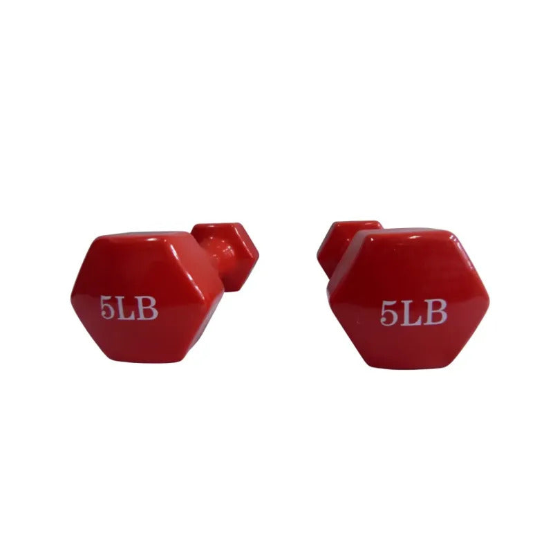 MANCUERNA EN VINILO ROJA 5LB OK1001A