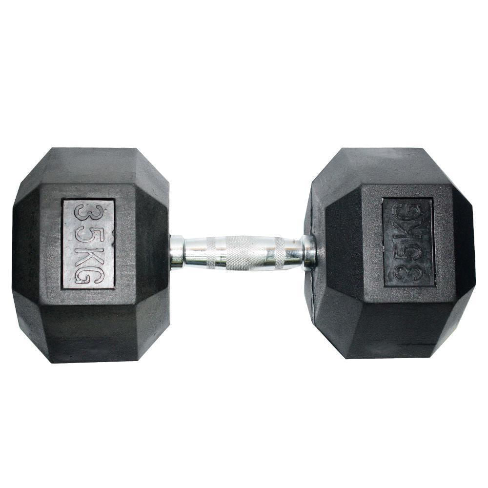 Mancuerna Hexagonal Encauchetada MoviFit 2.5 a 50 kg