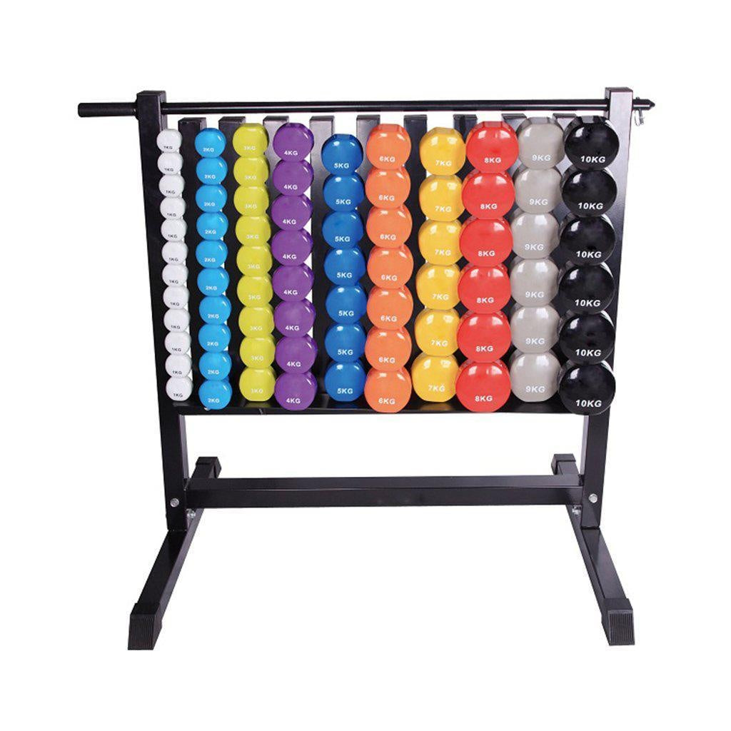 Rack para Mancuernas en Vinilo y Neopreno (lineal)
