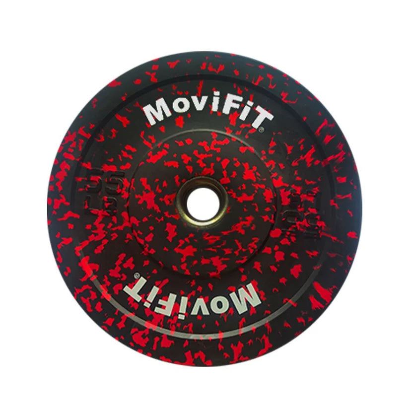 Disco Bumper Olimpico En Caucho Colorfull De 55 Lbs