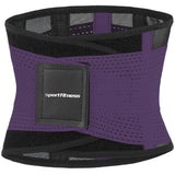 Cinturón Abdominal Doble Ajuste Negro Morado