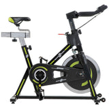 Bicicleta Spinning Genoa Negro Verde