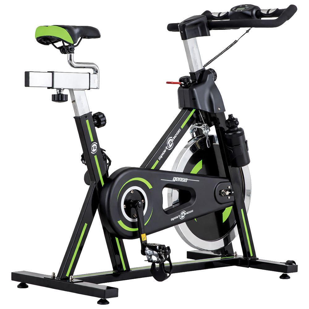 Bicicleta Spinning Genoa Negro Verde