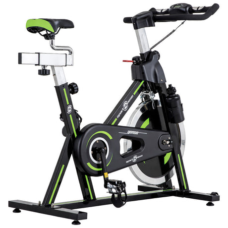 Bicicleta Spinning Genoa Negro Verde
