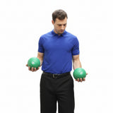 Pelotas con peso incorporado 2 kg, diámetro12,7cm, Verde, CanDo.