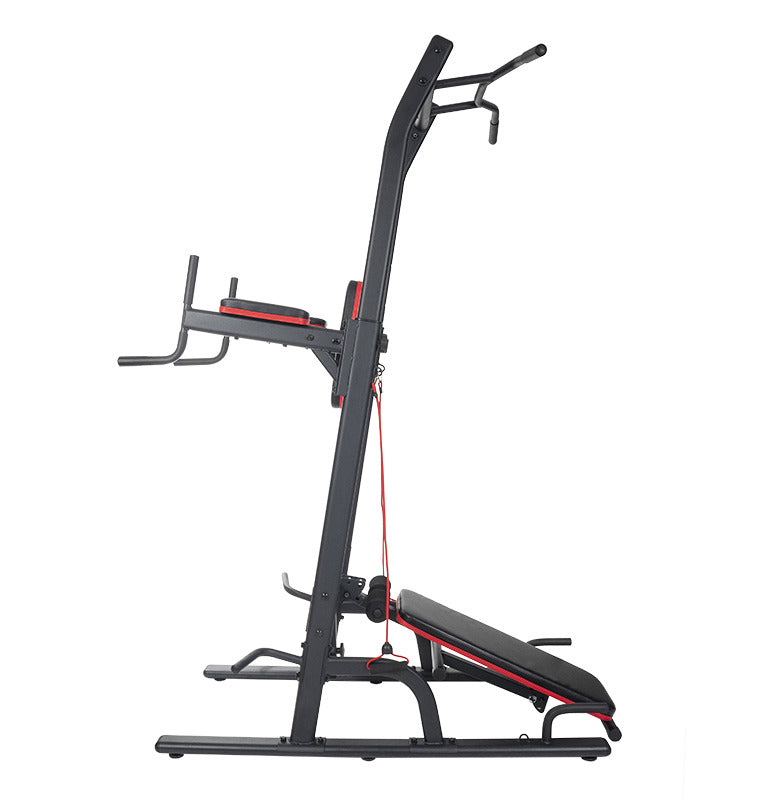 MS-530 SOPORTE MULTIEJERCICIOS PARA DOMINADAS, FONDOS, ABDOMEN AÉREO Y BANCO ABDOMINAL MOVIFIT