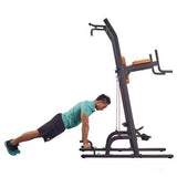 MS-530 SOPORTE MULTIEJERCICIOS PARA DOMINADAS, FONDOS, ABDOMEN AÉREO Y BANCO ABDOMINAL MOVIFIT