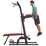 MS-530 SOPORTE MULTIEJERCICIOS PARA DOMINADAS, FONDOS, ABDOMEN AÉREO Y BANCO ABDOMINAL MOVIFIT