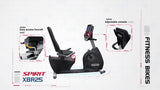 XBR25 BICICLETA RECUMBENT INSTITUCIONAL SPIRIT FITNESS