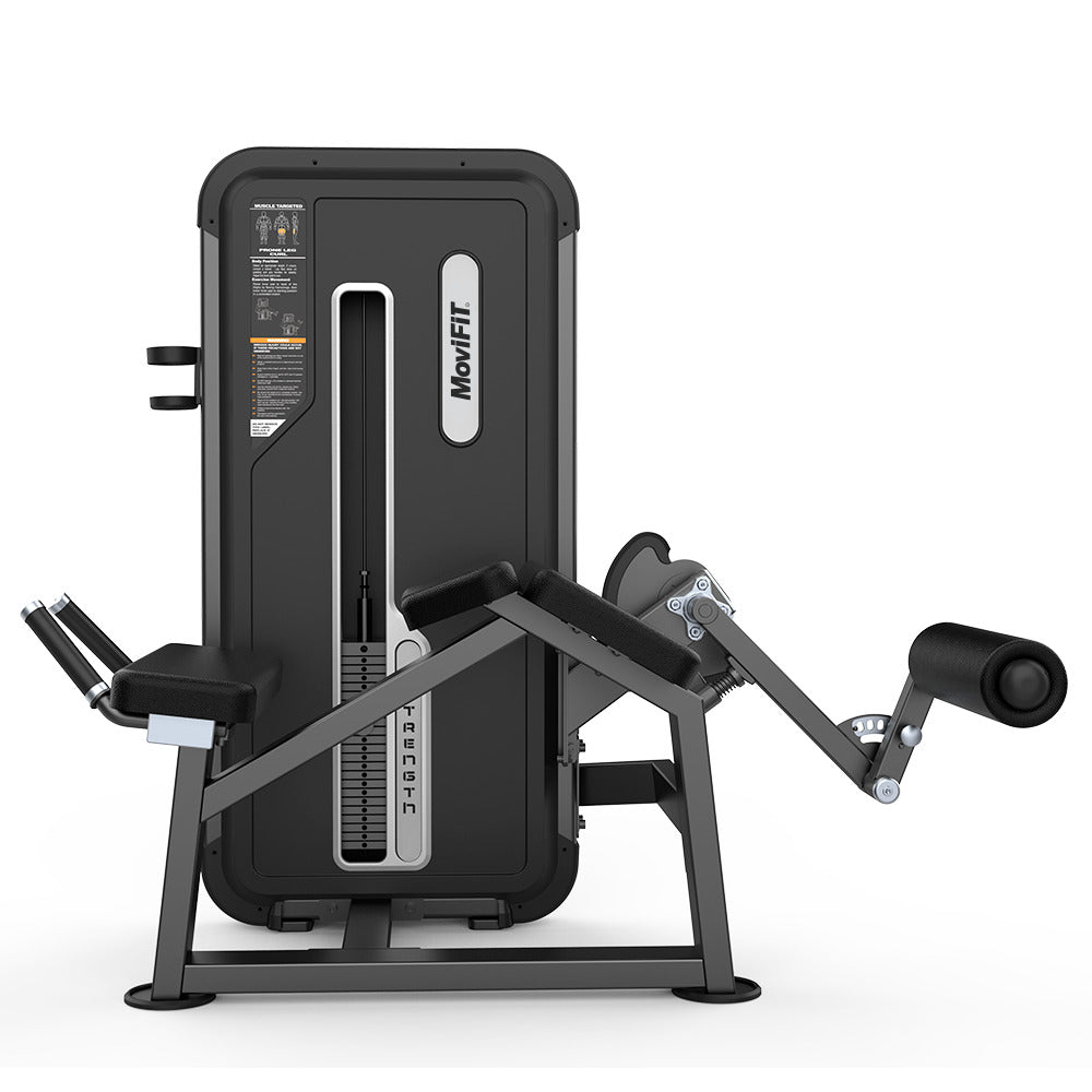 MOV-601A (U3001A) FLEXIÓN DE PIERNAS ACOSTADO (PRONE LEG CURL) APPLE MOVIFIT (TORRE DE PESAS 95 KG COLOR NEGRO)