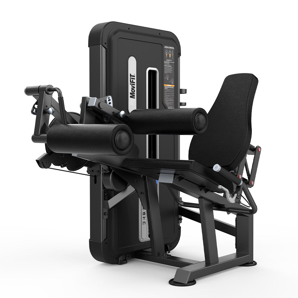 MOV-686A (U3086A) EXTENSIÓN Y FLEXIÓN DE PIERNA SENTADO DOBLE FUNCIÓN (LEG EXTENSION & LEG CURL) APPLE MOVIFIT (TORRE DE PESAS 110 KG COLOR NEGRO)