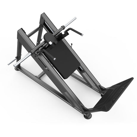 MOV-657US (U2057S) HACK SQUAT 45° CON RODAMIENTO LINEAL – MOVIFIT PRESTIGE (COLOR NEGRO)