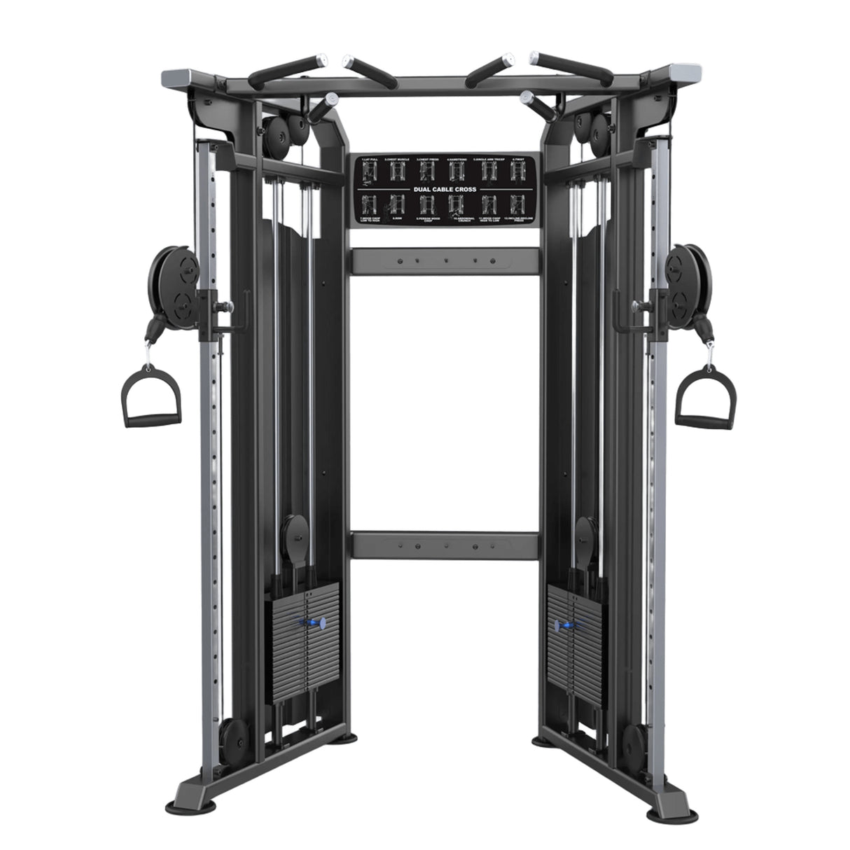 MOV-617C (U1017C) POLEA DUAL / CROSSOVER COMPACTO (FUNCTIONAL TRAINER) MOVIFIT (TORRES DE PESAS 2*95 KG)