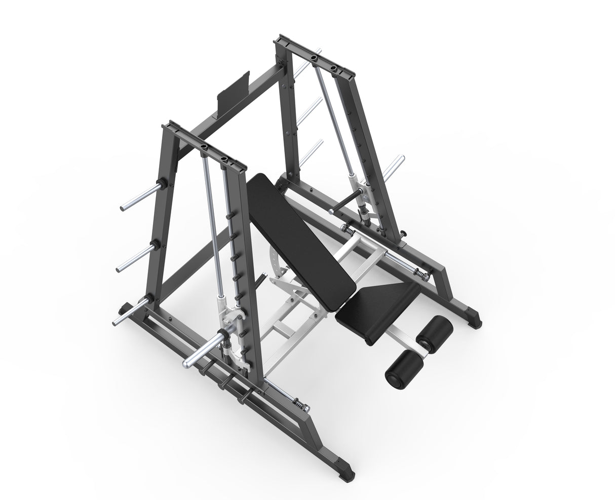 MOV-D602 (D602) POWER SMITH MACHINE DUAL SYSTEM CARGA CON DISCOS MOVIFIT (COLOR NEGRO)