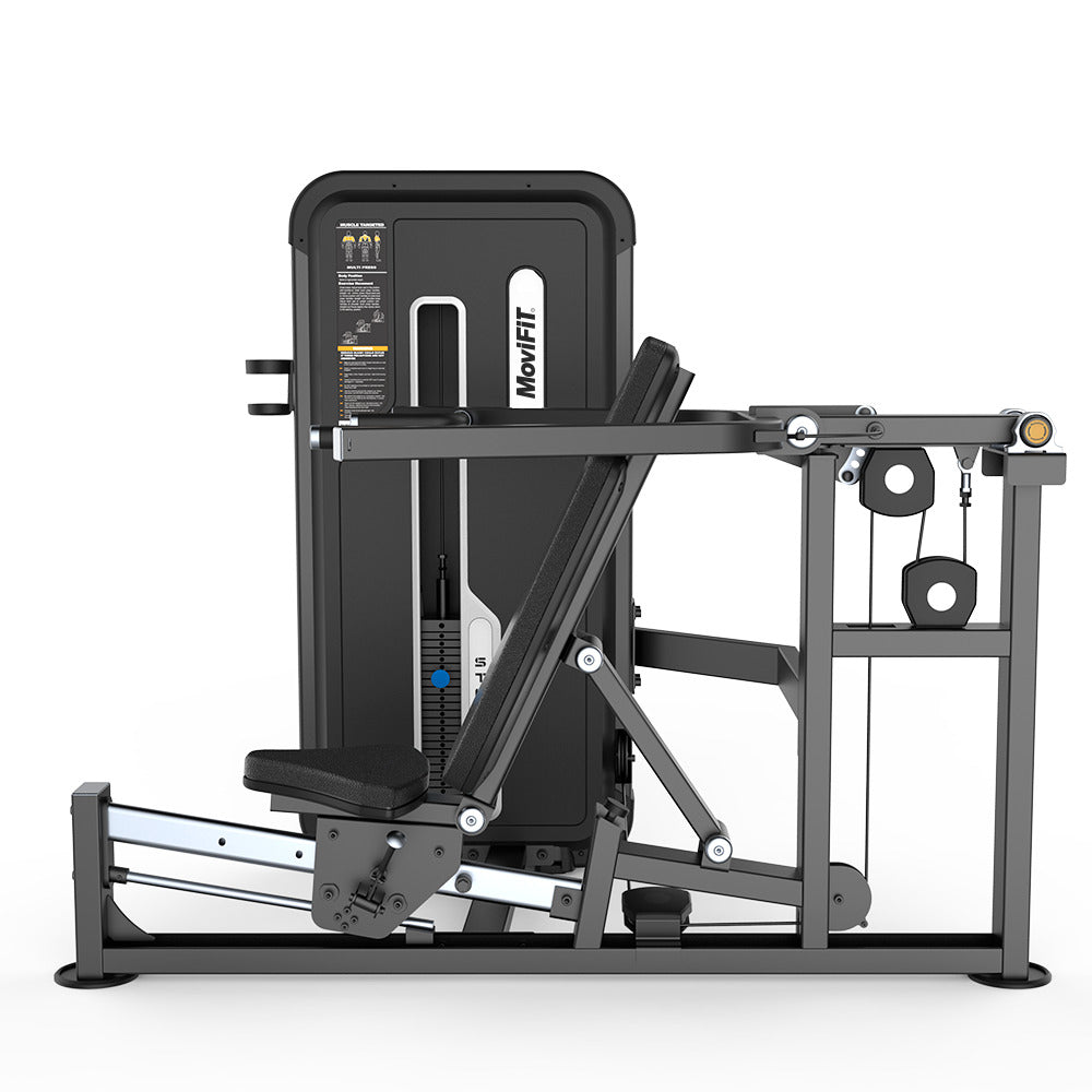 MOV-684A (U3084A) PRENSA DE PECHO Y HOMBRO DOBLE FUNCIÓN (CHEST & SHOULDER PRESS) SERIE APPLE MOVIFIT (TORRE DE PESAS 110 KG)