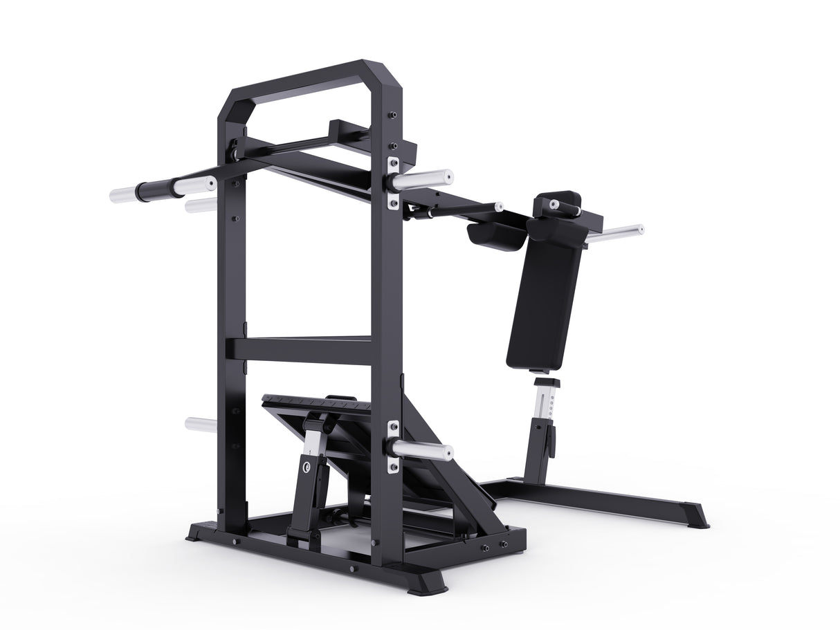 MOV-A610 (A610) SENTADILLA PÉNDULO (PENDULUM SQUAT) CARGA CON DISCOS MOVIFIT (COLOR NEGRO)