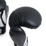 GUANTE DE BOXEO LIGA NEGRO-BLANCO 12OZ