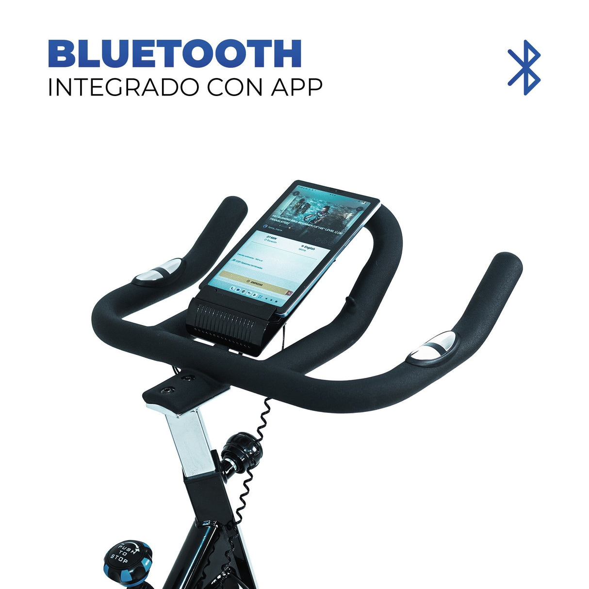 MOVIFIT® N-MAN Bicicleta Semi-profesional Tipo Spinning- (Con Consola de Uso Institucional)