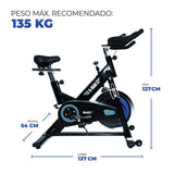 MOVIFIT® N-MAN Bicicleta Semi-profesional Tipo Spinning- (Con Consola de Uso Institucional)