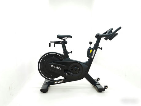 MOVIFIT® R-ONE+ Black Edition Premium Bicicleta Estática Tipo Spinning Profesional Sin Consola