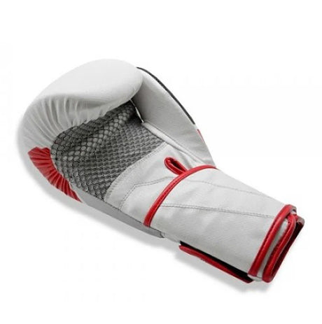 Guantes de boxeo blanco/rojo/negro 14 oz