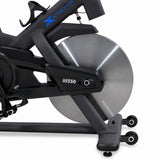 Bicicleta de Spinning MB550 con 4 Sistemas de Multiposición, Consola Inalámbrica