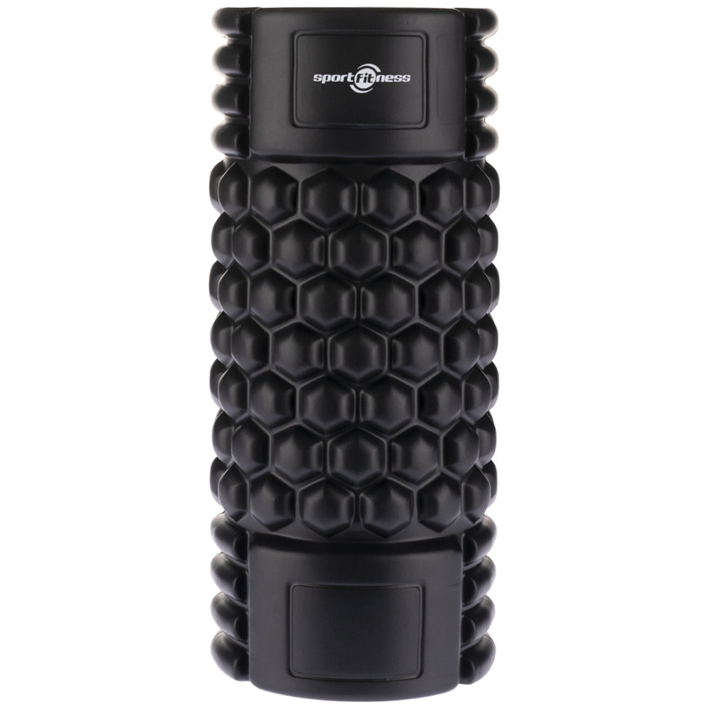 Foam Roller de Espuma Grabado Profundo Negro