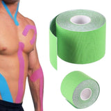 Cintas Kinesiologicas Vendaje Neuromuscular Kinesio Tape Color Verde limón