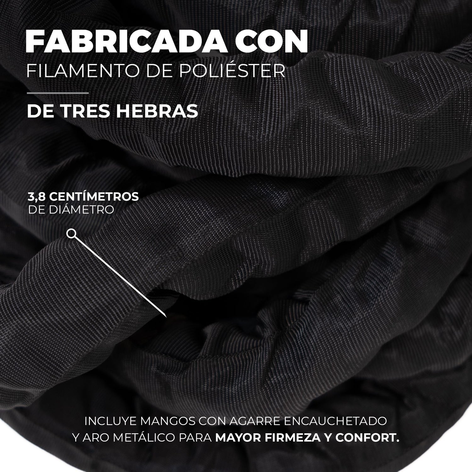 Cuerda Batida Recubierta En Nylon 3 FabriFit Colombia Gimnasios Colombia
