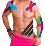 cintas kinesiologicas vendaje neuromuscular kinesio tape color negro