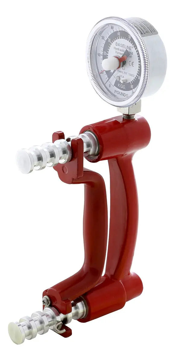 Baseline 12- Dinamómetro De Mano, Lite, Capacidad De 200 L. Color Rojo